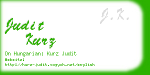 judit kurz business card